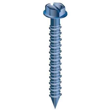 COBRA ANCHORS CobraTap Concrete Screw, 1/4" Dia., Hex, 3 1/4 in L 684J